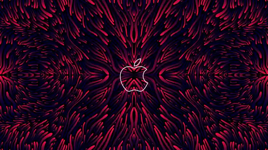 4k暗纹壁纸 - 电脑 - 科技 - 红色「哲风壁纸」