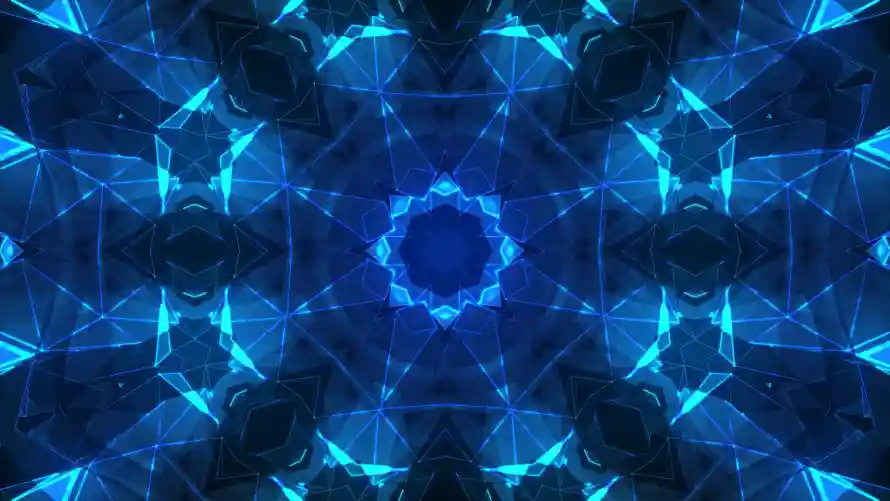 4k三维壁纸-万花筒和多边形-壁纸分享「哲风壁纸」