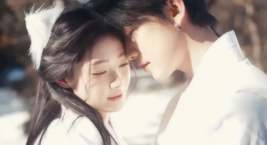 5k依偎壁纸-恋雪记与雪地-免费下载「哲风壁纸」