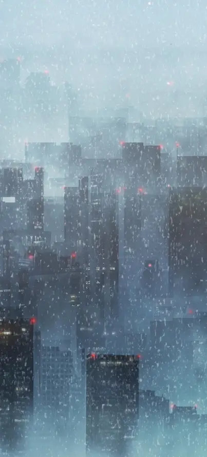 4k下雪壁纸 - 冬季 - 冷调 - 城市「哲风壁纸」