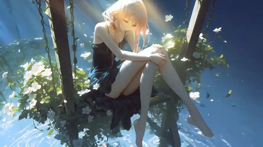 4k光影壁纸 - 少女 - 悬空 - 楪祈「哲风壁纸」 4k光影壁纸 - 少女 - 悬空 - 楪祈「哲风壁纸」