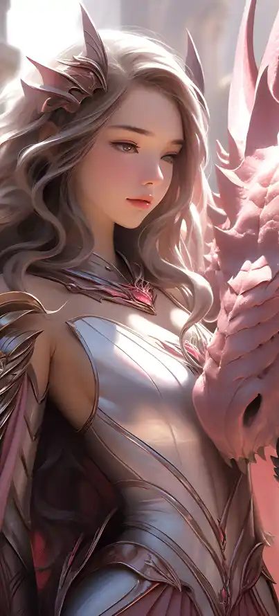 4k光影壁纸 - 龙 - 冷艳 - 卷发「哲风壁纸」