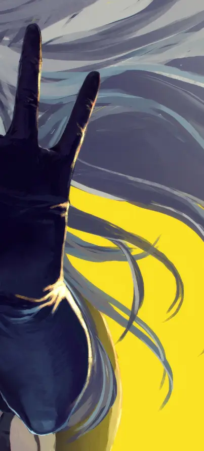 4k剪影壁纸 - 头发 - 手势 - 插画「哲风壁纸」
