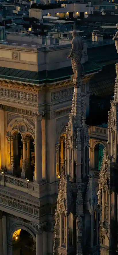 4k复古壁纸 - 夜景 - 宫殿 - 拱门「哲风壁纸」