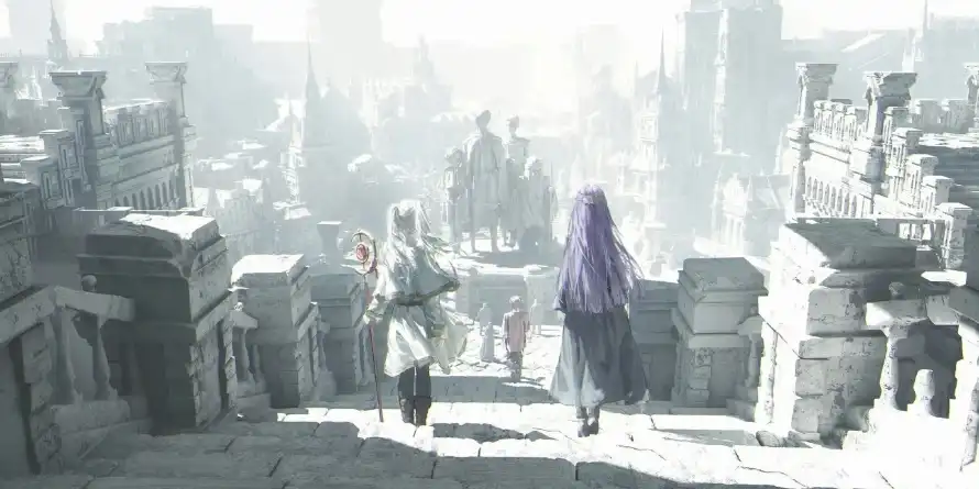 2k少女壁纸-古建筑 - 废墟-清冷氛围壁纸分享「哲风壁纸」