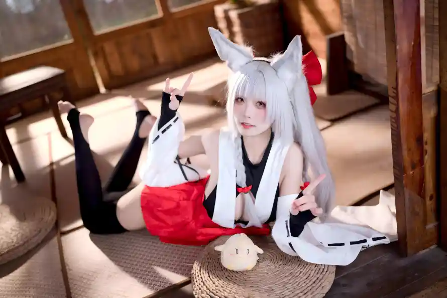 4k加贺壁纸 - 可爱 - 狐耳 - 美女「哲风壁纸」