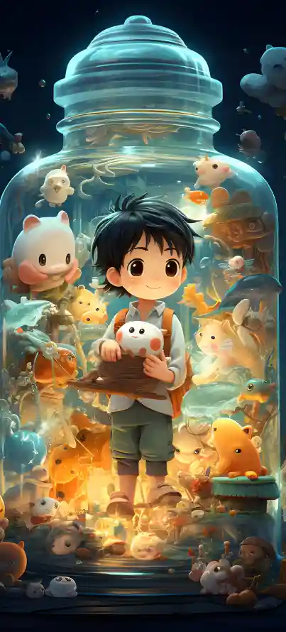 4kQ版壁纸 - 卡通 - 暖光 - 治愈「哲风壁纸」