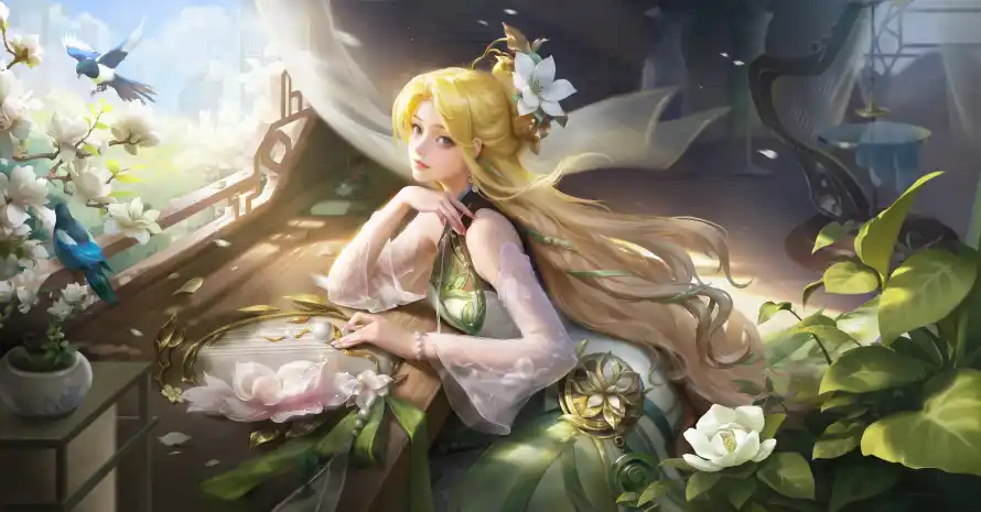 8k动漫壁纸-王昭君和叶子-王者荣耀免费下载「哲风壁纸」