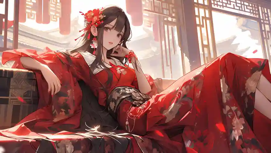 4k动漫壁纸 - 古风 - 国风 - 慵懒「哲风壁纸」