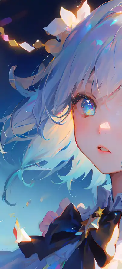 4k光影壁纸 - 光斑 - 制服 - 动漫「哲风壁纸」