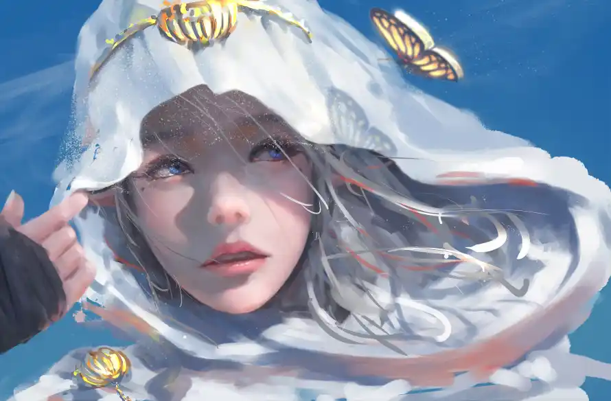 4k人像壁纸 - 动漫 - 女性 - 异瞳「哲风壁纸」