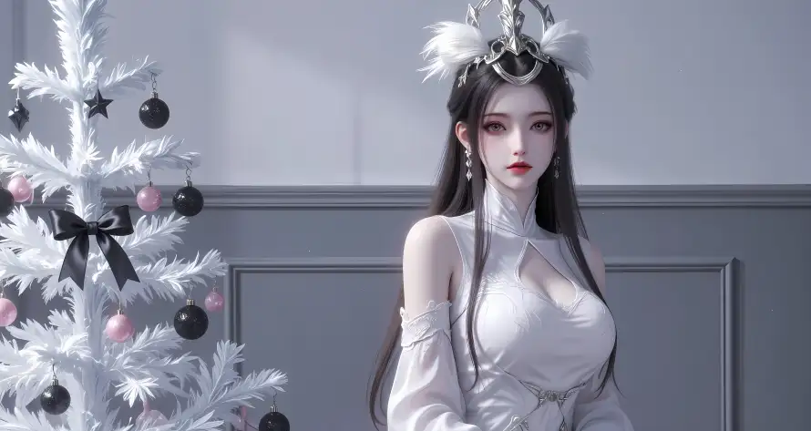 4k古风壁纸 - 头饰 - 灰墙 - 红唇「哲风壁纸」 4k古风壁纸 - 头饰 - 灰墙 - 红唇「哲风壁纸」