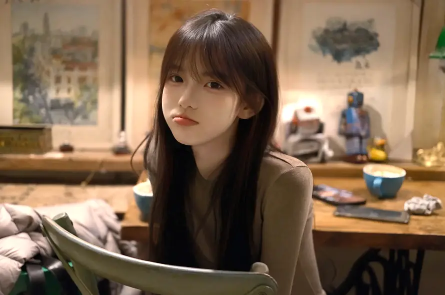 5k双一壁纸-棕上衣与长发-热门的壁纸「哲风壁纸」