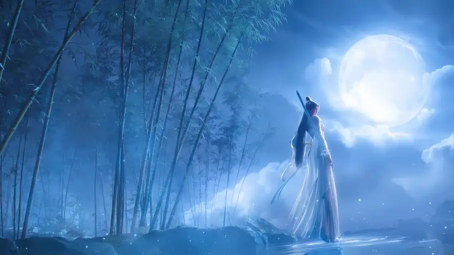 4k仙侠壁纸 - 古装 - 古风 - 宝剑「哲风壁纸」