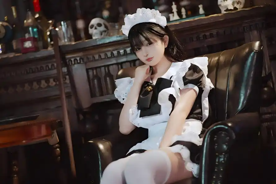 4k女仆壁纸 - 室内 - 少女 - 昏暗「哲风壁纸」