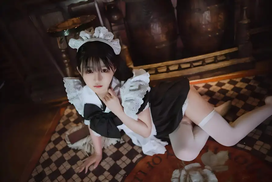 4k可爱壁纸 - 室内 - 少女 - 白丝「哲风壁纸」