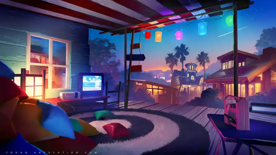 4k休闲壁纸-棕榈树壁纸和黄昏-热门的壁纸「哲风壁纸」