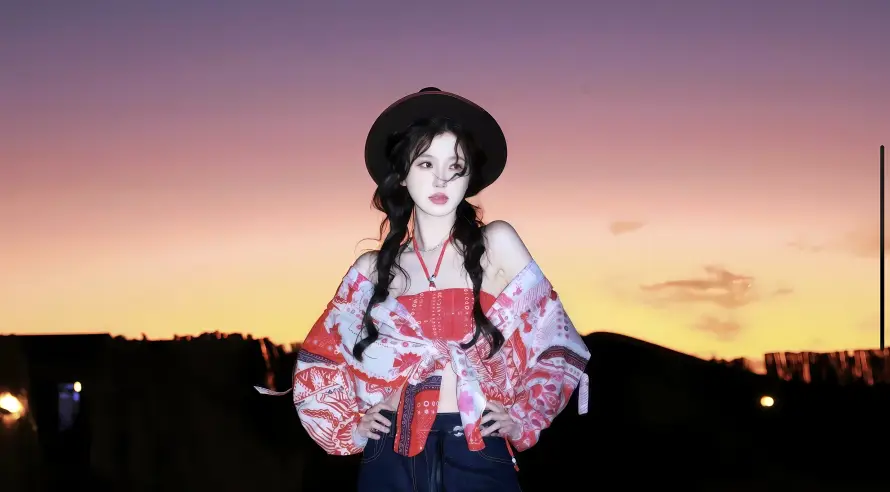 4k户外壁纸 - 明星 - 甜酷 - 落日「哲风壁纸」