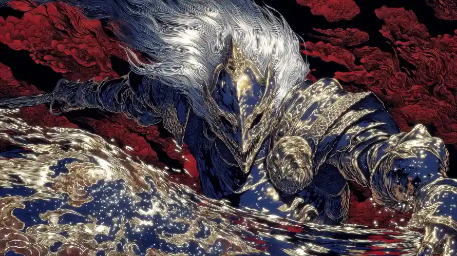 4k头盔壁纸 - 白发 - 骑士 - 暗背景「哲风壁纸」 4k头盔壁纸 - 白发 - 骑士 - 暗背景「哲风壁纸」