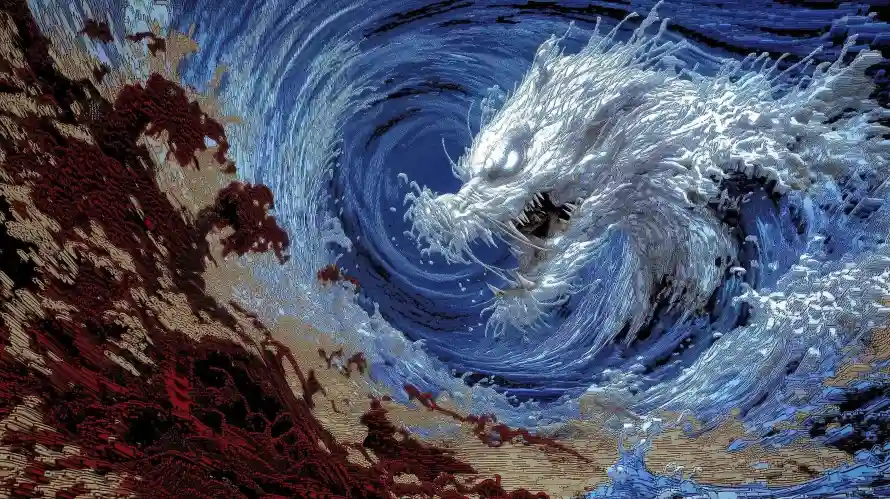 4k创意壁纸 - 国风 - 插画 - 水龙「哲风壁纸」 4k创意壁纸 - 国风 - 插画 - 水龙「哲风壁纸」