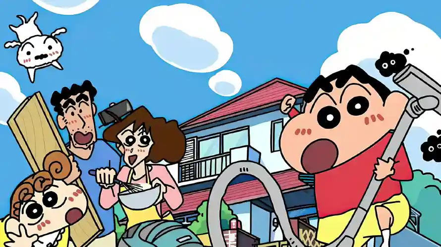 2k云朵壁纸-吸尘器与做饭-蜡笔小新热门的壁纸「哲风壁纸」