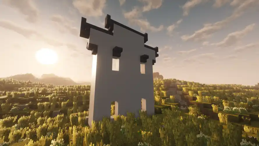 4k光影壁纸 - 天空 - 山脉 - 方块「哲风壁纸」