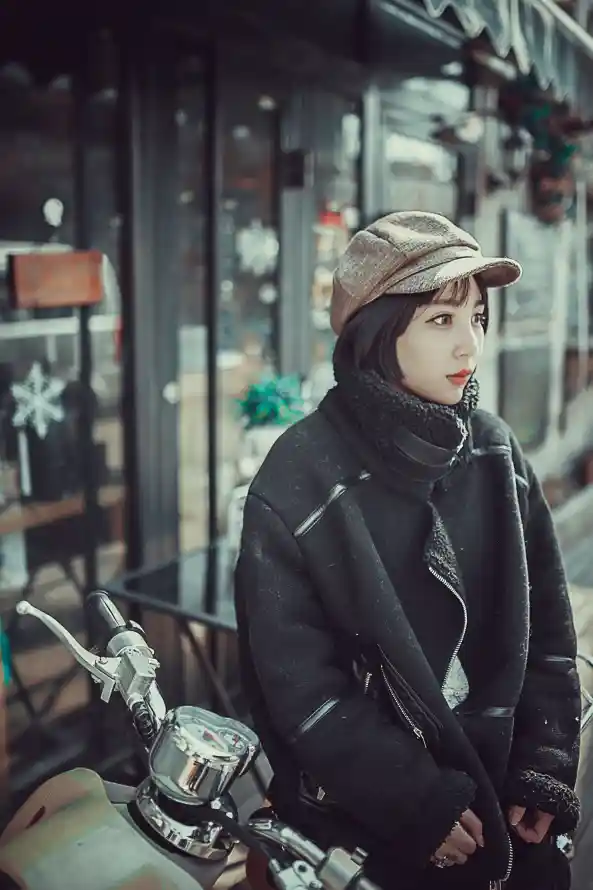 4k冬季壁纸 - 围巾 - 少女 - 杨紫「哲风壁纸」