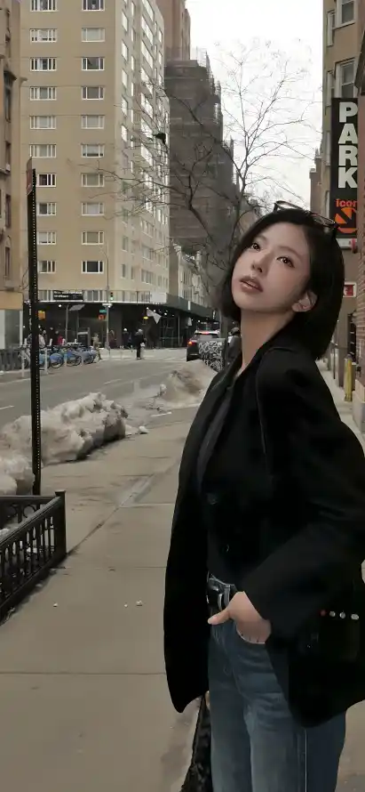 4k冬季壁纸 - 户外 - 气质 - 短发「哲风壁纸」