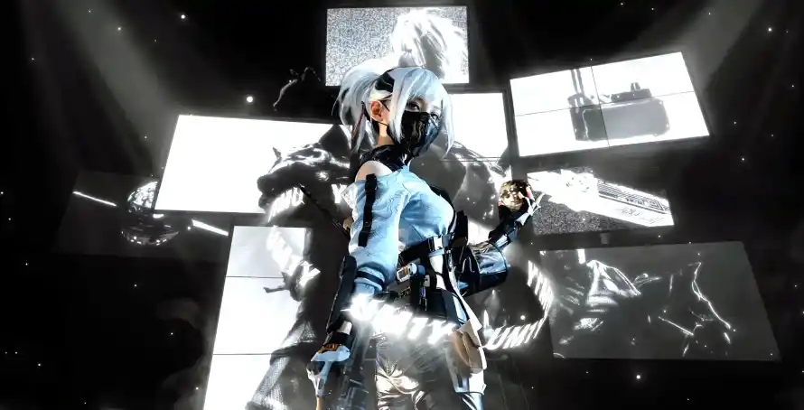 4k光影壁纸 - 白发 - 骇爪 - 作战服「哲风壁纸」