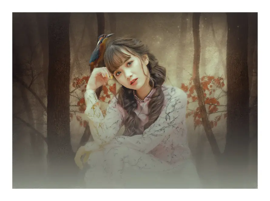 4k卷发壁纸 - 国风 - 复古 - 手绘「哲风壁纸」