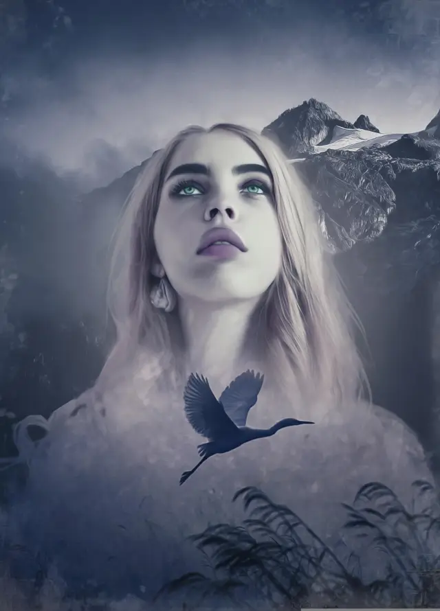 4k人像壁纸 - 白色 - 羽毛 - 耳环「哲风壁纸」