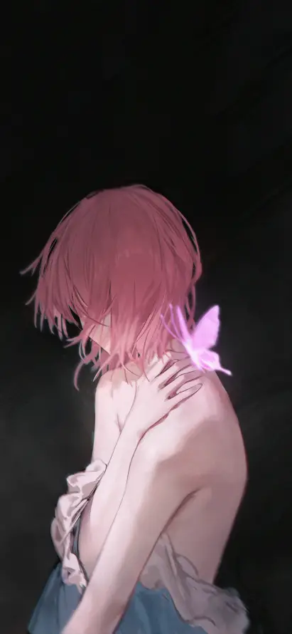 4k侧脸壁纸 - 同人 - 少女 - 白衣「哲风壁纸」