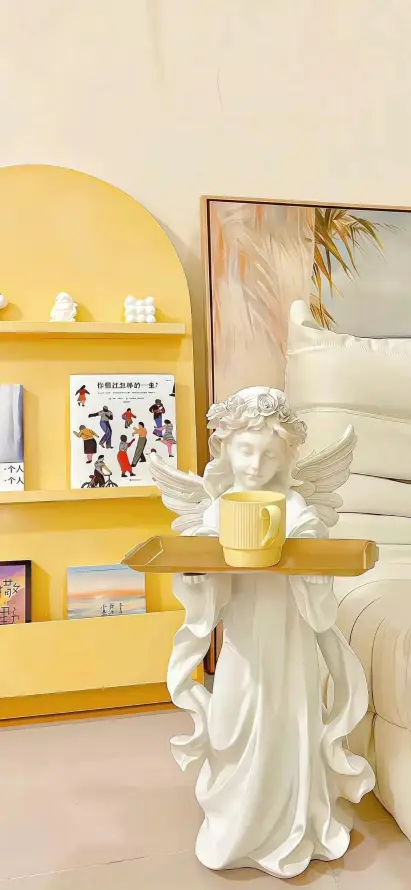 4k天使壁纸 - 水杯 - 沙发 - 软装「哲风壁纸」