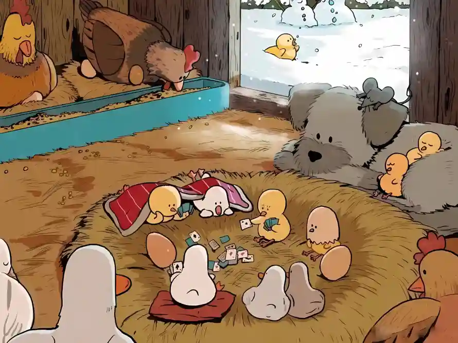 2k冬季壁纸-小动物壁纸和谷仓-壁纸分享「哲风壁纸」