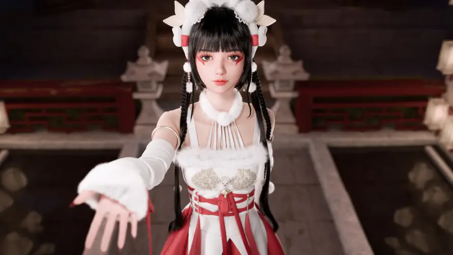 4k伸手壁纸-二次元与室内-3D建模免费下载「哲风壁纸」