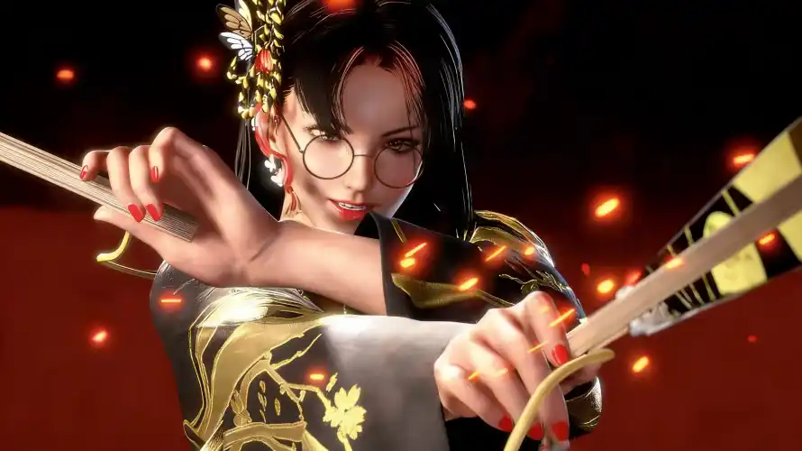 4k发饰壁纸 - 和风 - 火花 - 红美甲「哲风壁纸」