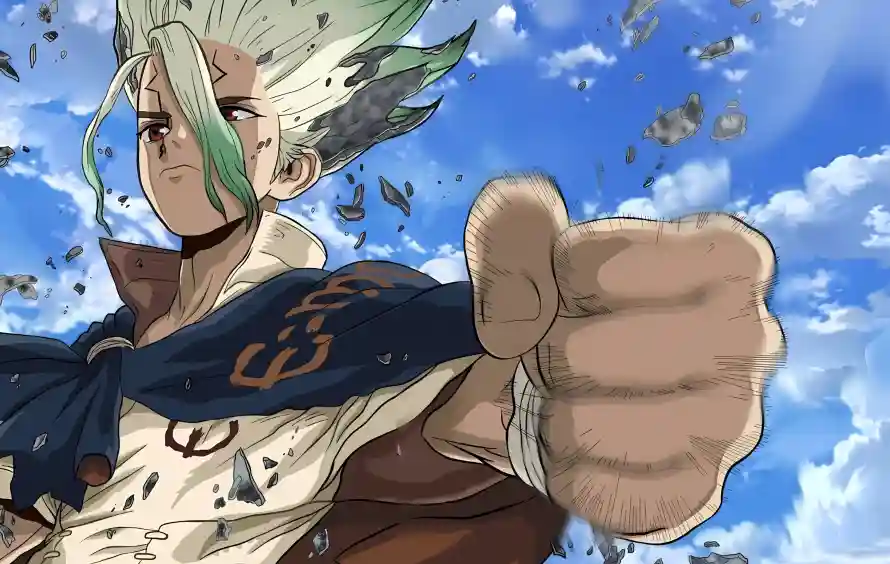 4k少年壁纸 - 挑染 - 握拳 - 日漫「哲风壁纸」