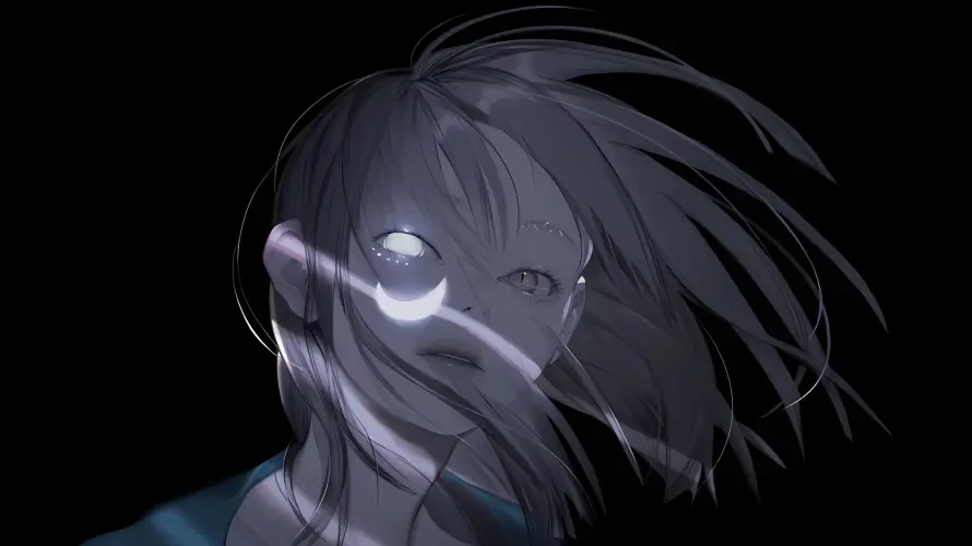 4k暗黑壁纸 - 月光 - 银发 - 二次元「哲风壁纸」