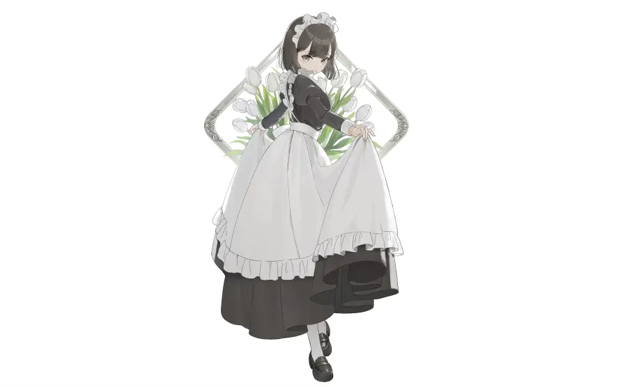 4k女仆壁纸 - 少女 - 手绘 - 白花「哲风壁纸」 4k女仆壁纸 - 少女 - 手绘 - 白花「哲风壁纸」