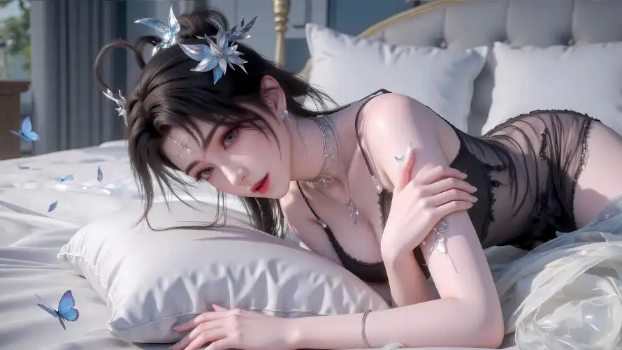 4k卧室壁纸 - 床 - 发饰 - 国漫「哲风壁纸」