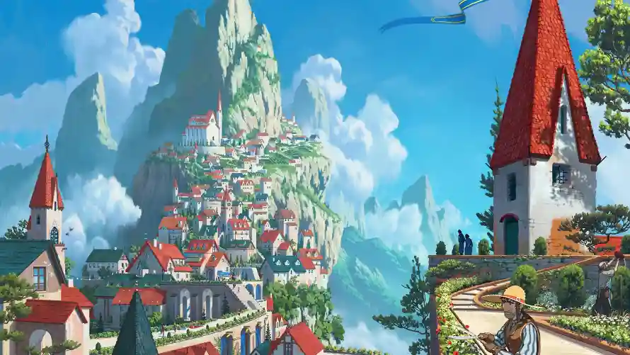 4k山峰壁纸 - 插画 - 治愈 - 白云「哲风壁纸」 4k山峰壁纸 - 插画 - 治愈 - 白云「哲风壁纸」