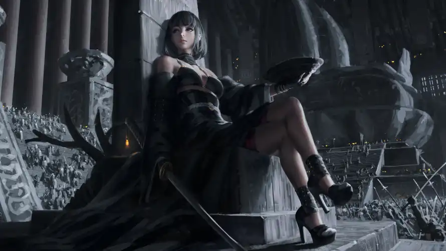 4k废墟壁纸 - 御姐 - 持剑 - 暗黑「哲风壁纸」 4k废墟壁纸 - 御姐 - 持剑 - 暗黑「哲风壁纸」