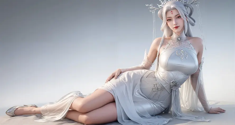 4k3D壁纸 - 国漫 - 小白 - 性感「哲风壁纸」