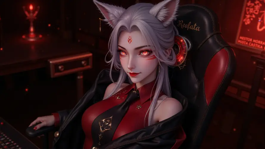 4k3D壁纸 - 古风 - 小白 - 暗黑「哲风壁纸」