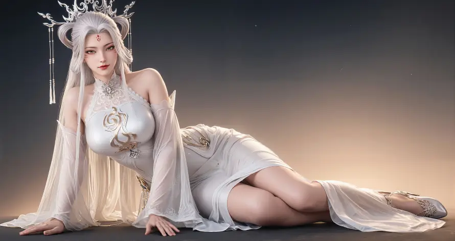 4k古风壁纸 - 小白 - 性感 - 狐仙「哲风壁纸」