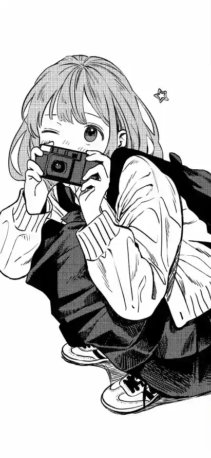 4k手绘壁纸 - 日系 - 星星 - 相机「哲风壁纸」