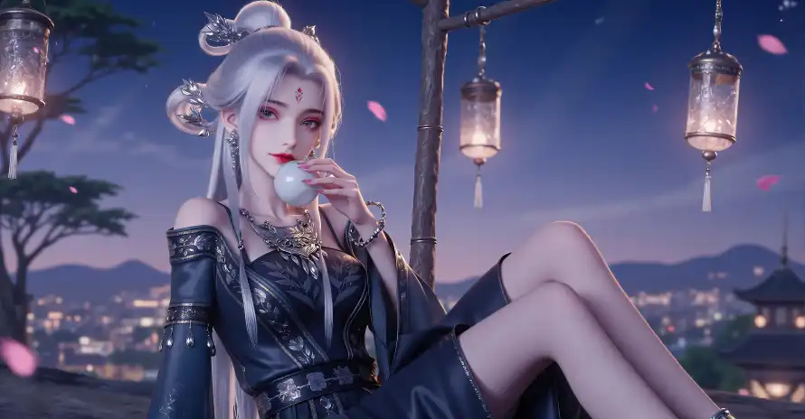 4k古风壁纸 - 国漫 - 夜景 - 小白「哲风壁纸」 4k古风壁纸 - 国漫 - 夜景 - 小白「哲风壁纸」