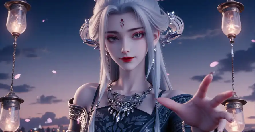 4k国漫壁纸 - 夜景 - 小白 - 狐妖「哲风壁纸」 4k国漫壁纸 - 夜景 - 小白 - 狐妖「哲风壁纸」