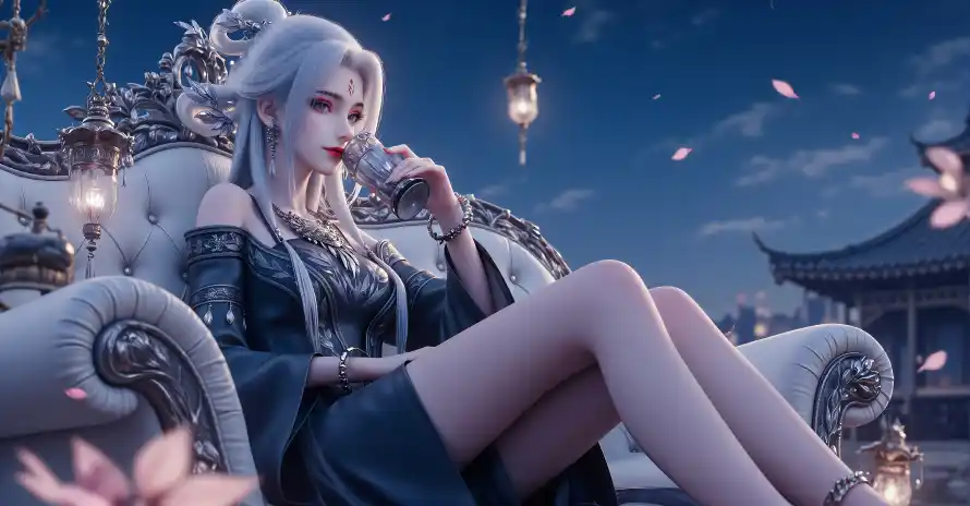 4k古风壁纸 - 国漫 - 夜景 - 小白「哲风壁纸」