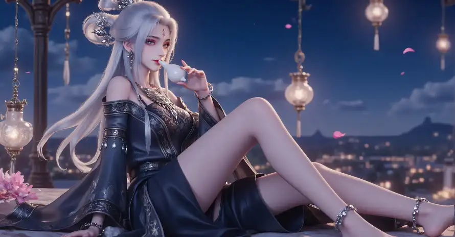 4k3D壁纸 - 古风 - 国风 - 夜景「哲风壁纸」